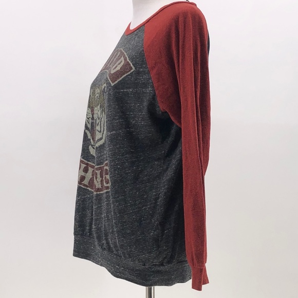 Wild Thing Graphic Women's Top - Red and Gray - Picture 2 of 6